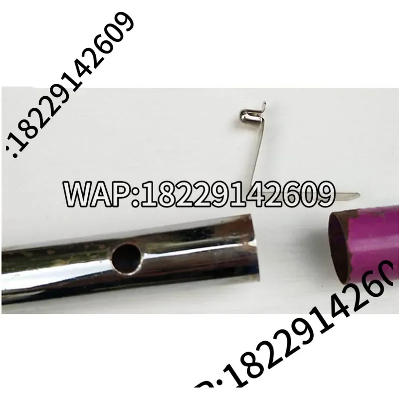 50 Pieces 5mm Double Hollow Shrapnel Button V-Type Clip Kayak Paddle Snap Spring Clip Tent Pole Tube Lock for Awning &