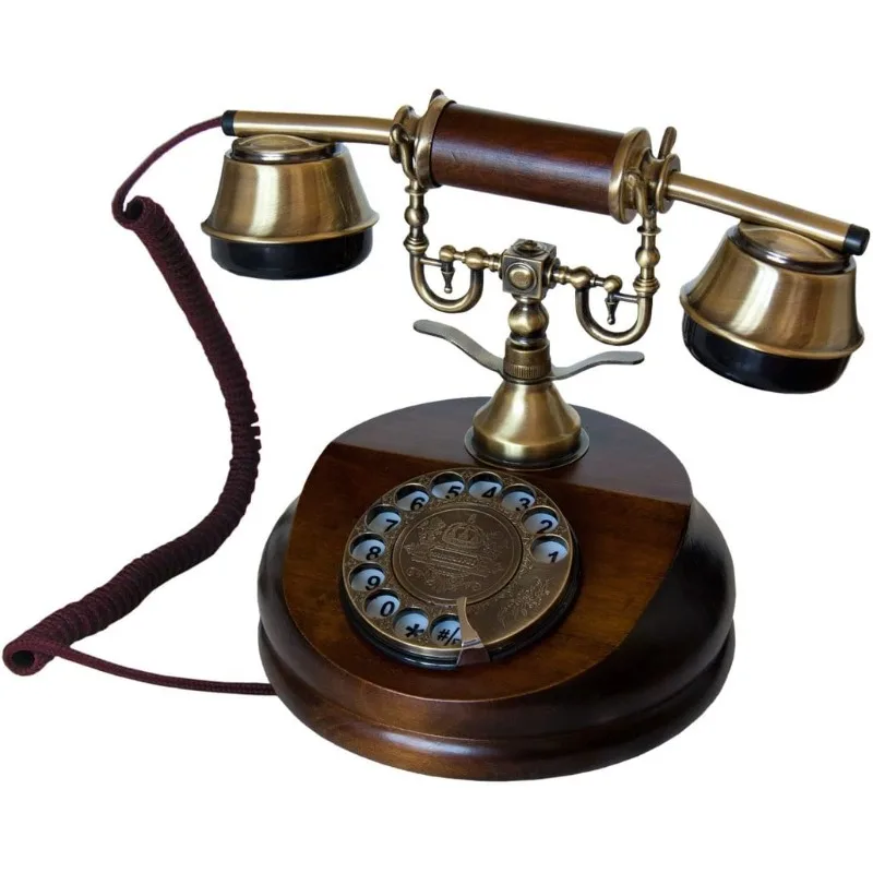 The Wood Retro Telephone/antique /old /retro /rotary phone/old /vintage /vintage