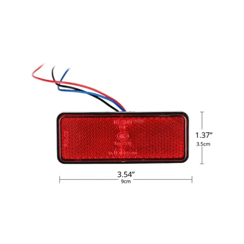 Luz LED trasera para motocicleta, Reflector de freno, accesorios para Moto, 24LED, 1 unidad