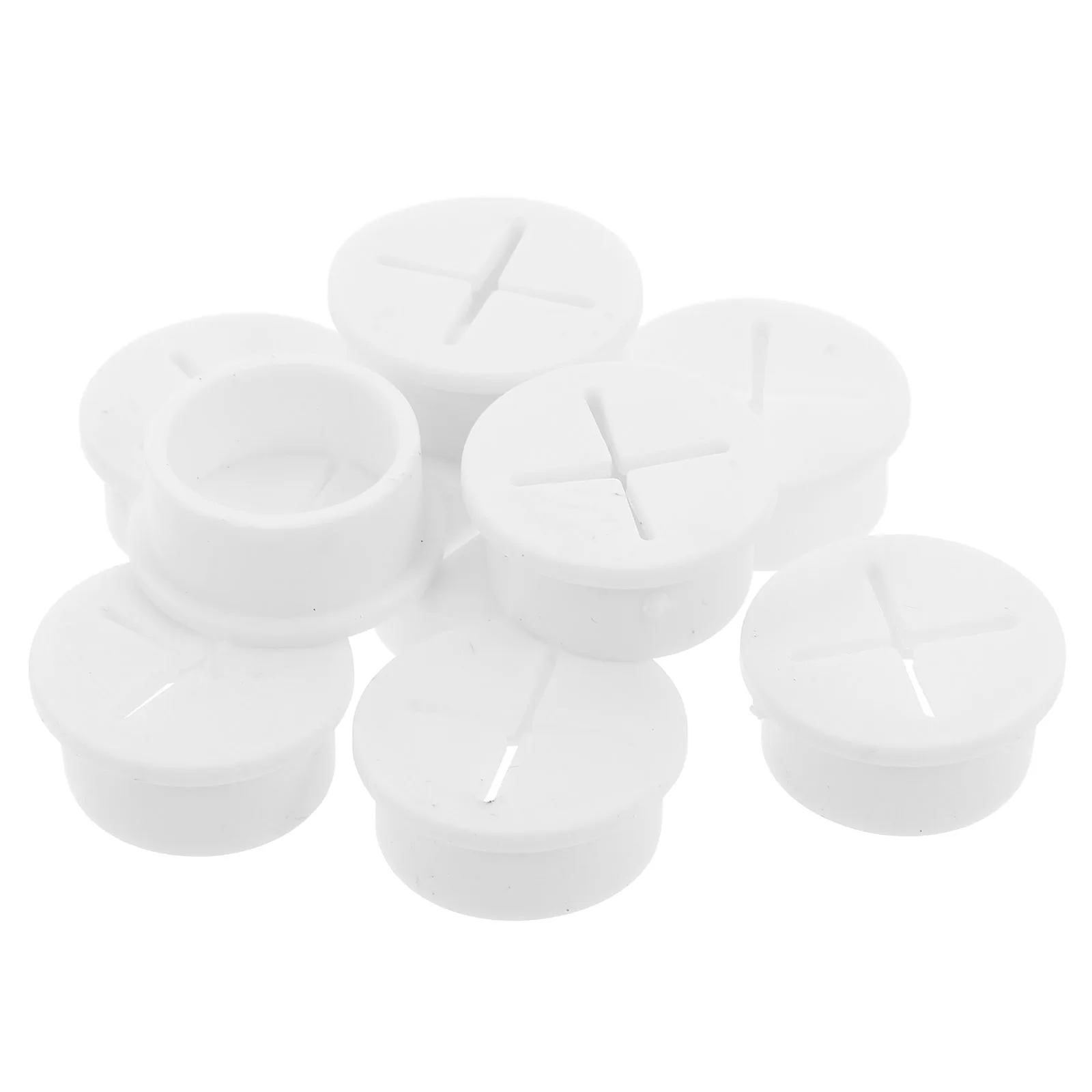 

10 Pcs Round Wire Hole Covers Durable Plastic Grommets Wall Cable Management Home Office Decorative Hole Plugs Easy Install
