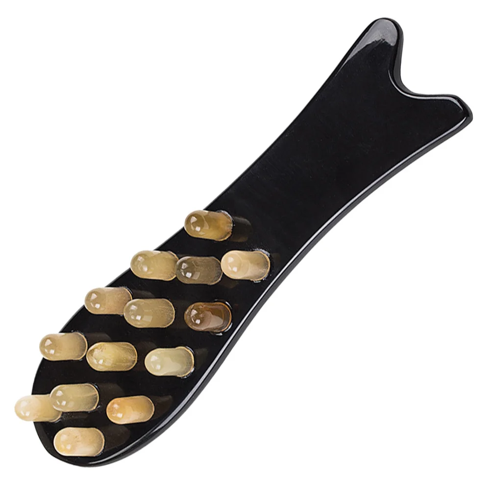

Black Fish Shaped Horn Massage Comb Natural Hair Scalp Massager Anti-Static Smoothing Multifunctional Gift Tool