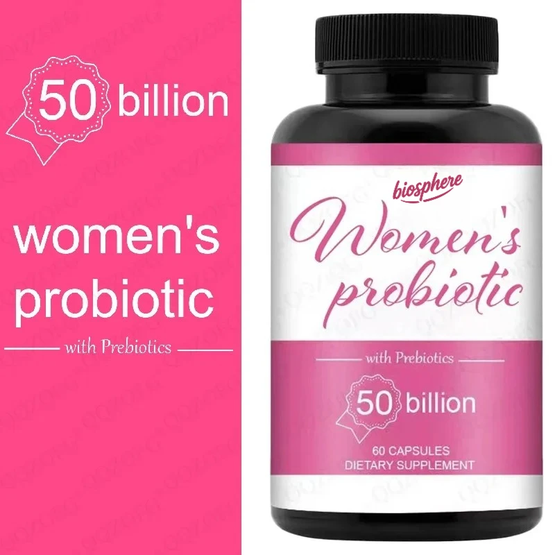 

Women's probiotic capsules 50 billion CFU of prebiotics in a formula that balances intestinal and digestive pH for health