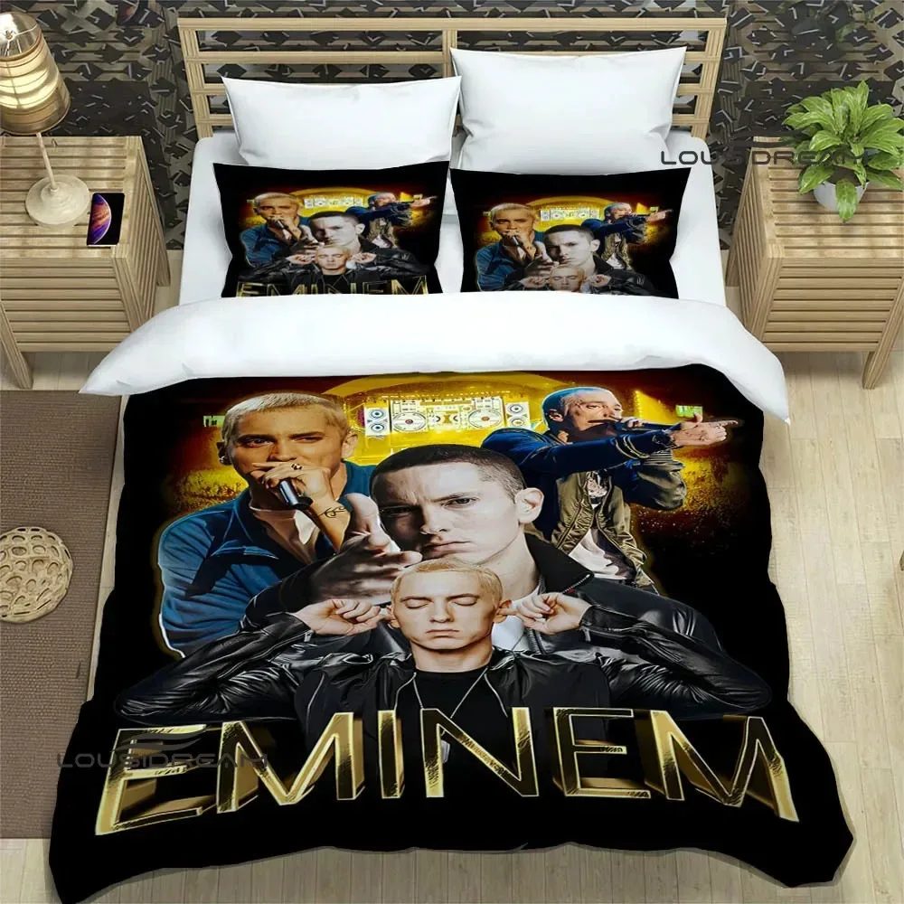 Eminem hip -hop singer print Bedding Sets exquisite bed supplies set duvet cover comforter set bedding set luxury birthday gift