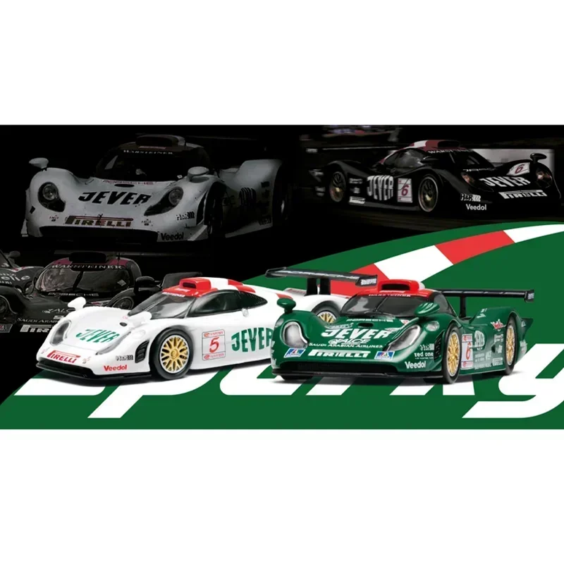 Voorverkoop Sparky & Tiny 1/64 Porsche 911 GT1 EVO 98 Legering Speelgoed Motorvoertuig Diecast Metaal Model