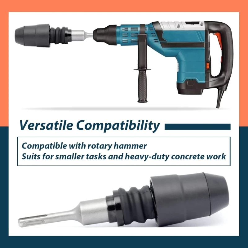 Paduan 8 1/4 inci adaptor untuk SDSPlus dan SDSMAX Rotarys Hammers Tool KXRE