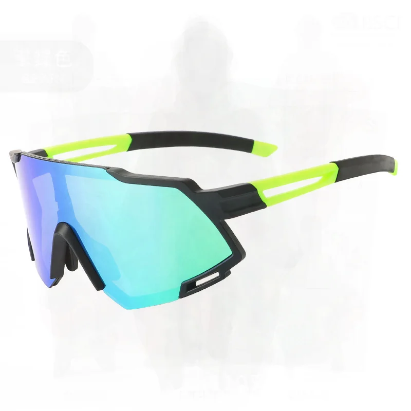 

2023 Large Cylindrical Polarized Cycling Glasses Set Adjustable Nose Pads Interchangeable Lenses Windproof Sports Riding