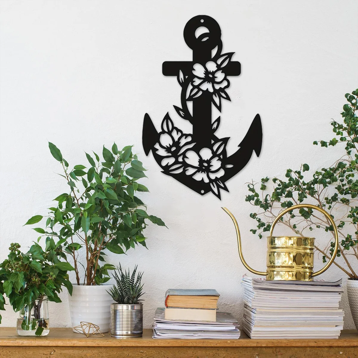 Anchor Wall Decor Metal Wall Decor Halloween Decor,Wall Sculpture Hanging House Decoration Sign Decoration Farmhouse Beachside