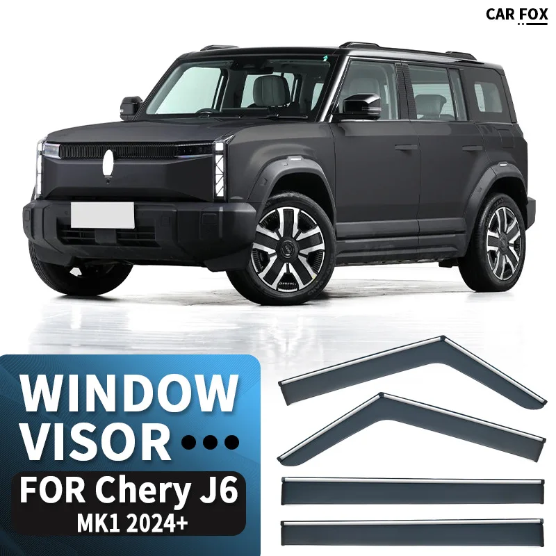 

4/6 шт. для Chery J6 2024 + козырек на окно автомобиля, тент, навесы на лобовое стекло, боковое окно, козырек от дождя, автоаксессуары, автомобильный Стайлинг