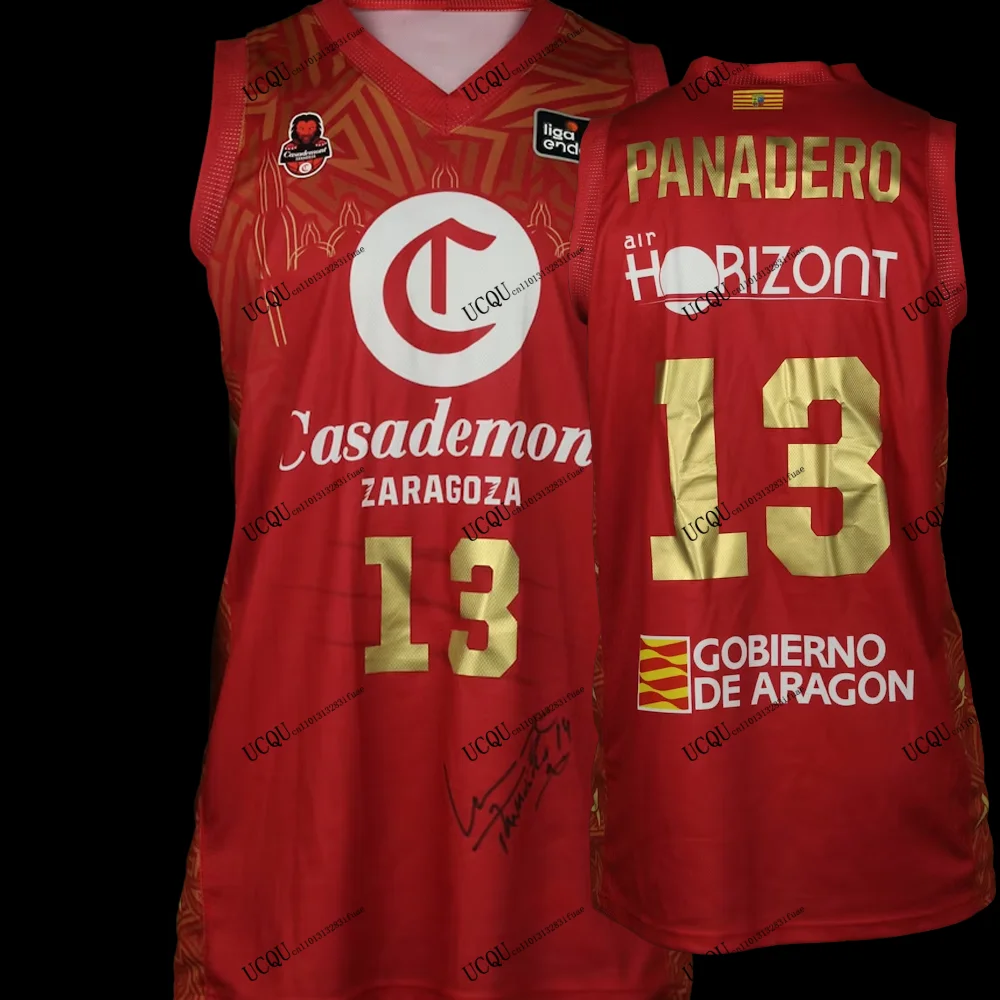 2025-26 ليسكانو # 4 كاساديمونت سرقسطة كرة السلة جيرسي ثلاثية الأبعاد تي شيرت مطبوع مباراة جيرسي المنزل الكبار طفل عادية التوقيع اسبانيا