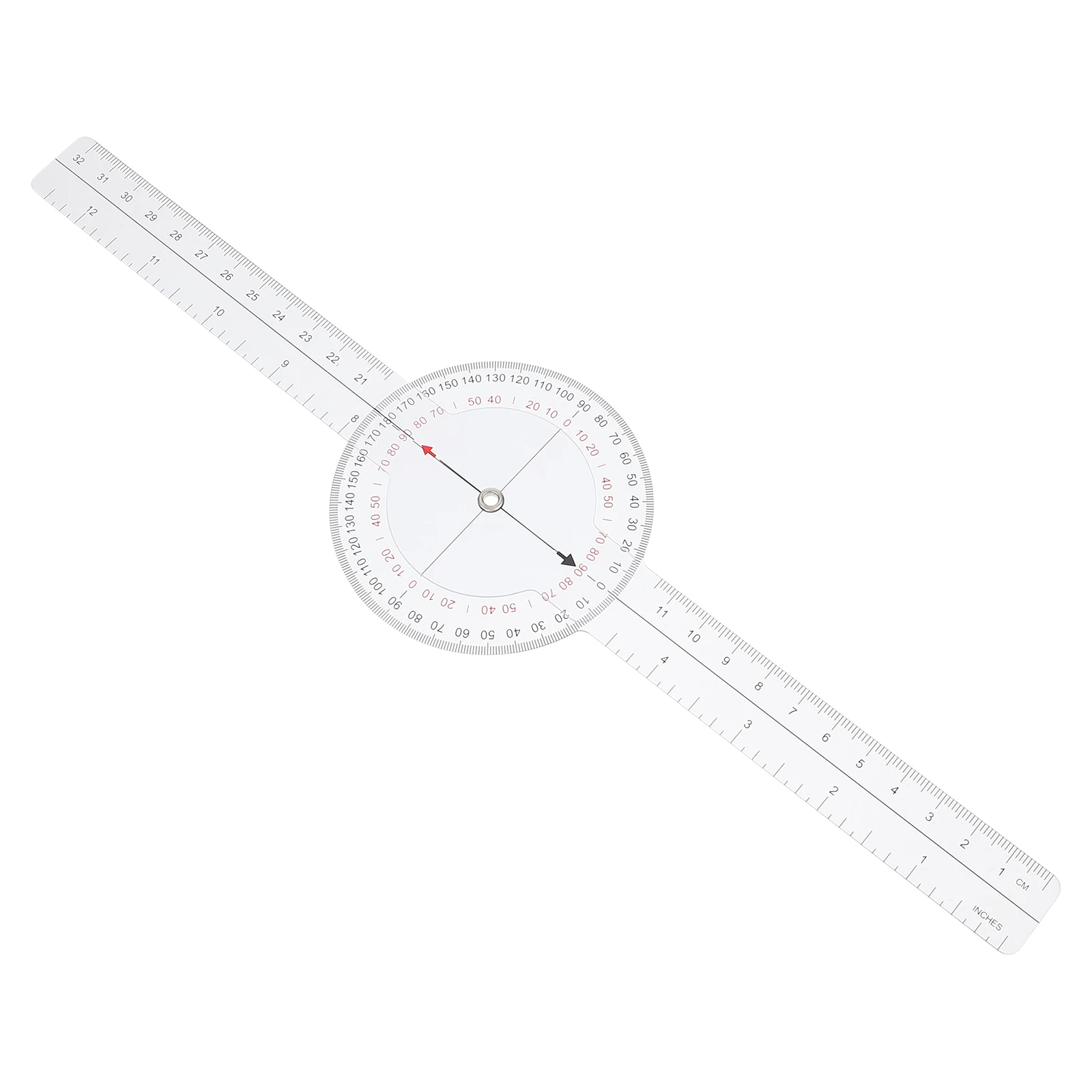 

Clear Plastic Goniometer Angle Ruler Measurement Tool Transparent Protractor Multi Use Engineering Carpentry Student