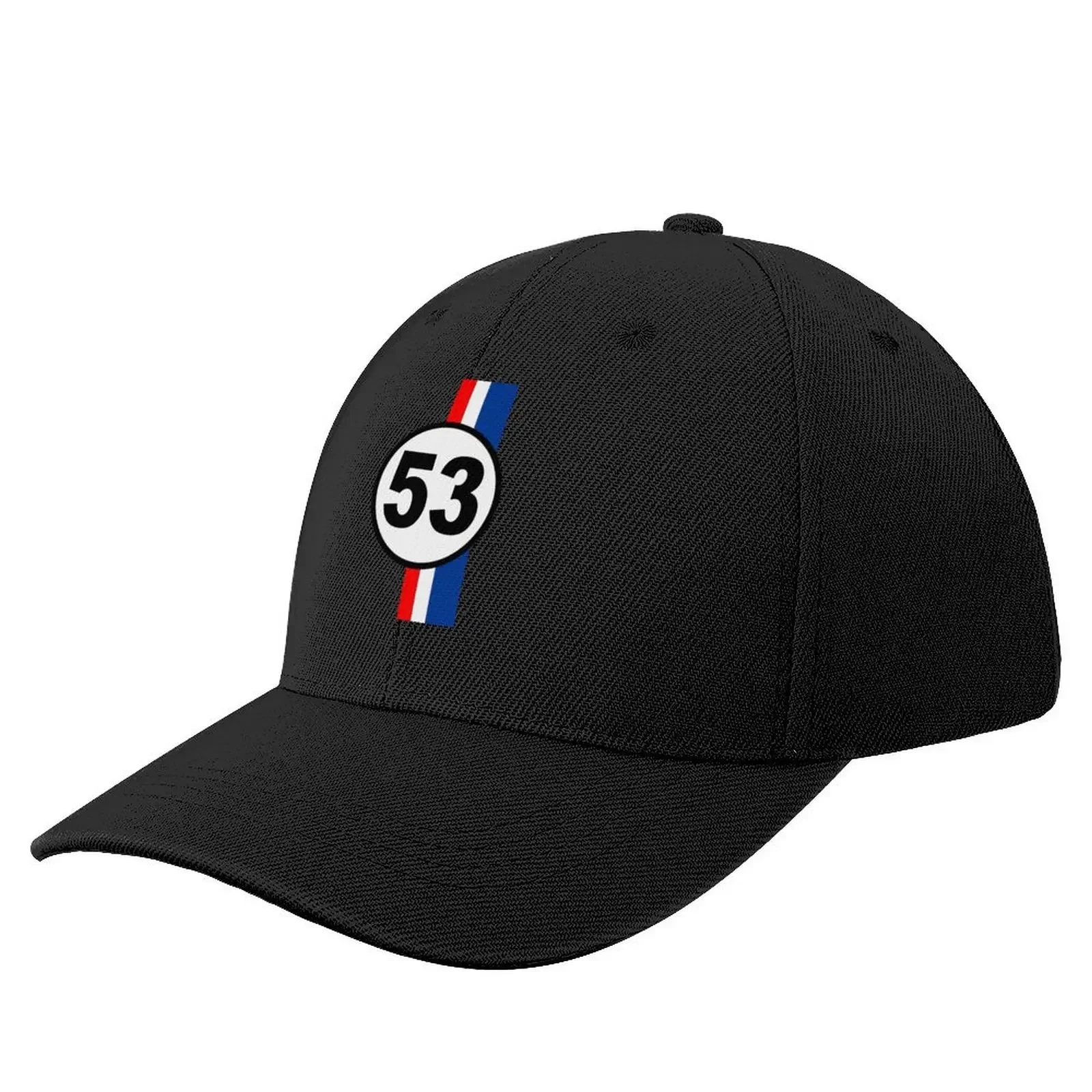 Herbie car 53 - vintage bug - vintage car - retro car Baseball Cap Bobble Hat Trucker Cap Luxury Man Hat Men Caps Women's