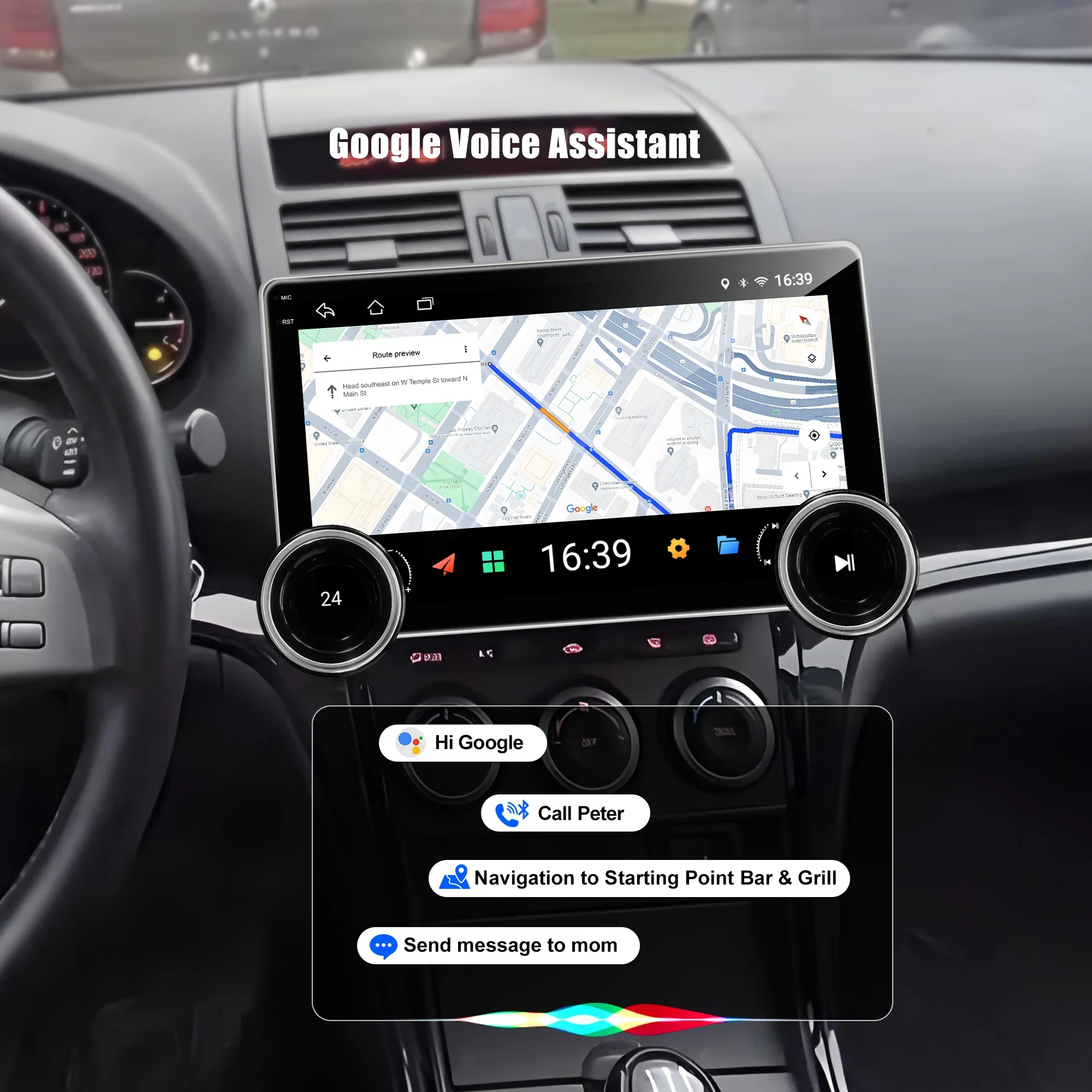 Best Selling 10.1 Inch IPS Screen Android Multi-UI Car Multimedia Player With Dual Knob Automotive Multimedia System