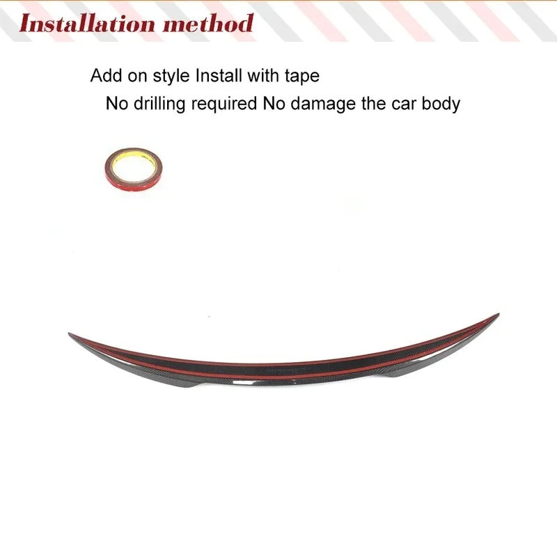 High Quality Carbon Fiber & FRP Rear Trunk Lip Wing