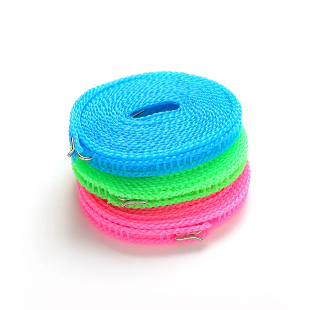 

3 Meters Portable Waterproof Clothes Drying Rope Stretchable Elastic Antiskid Clothesline for Travel Camping Outdoor Use
