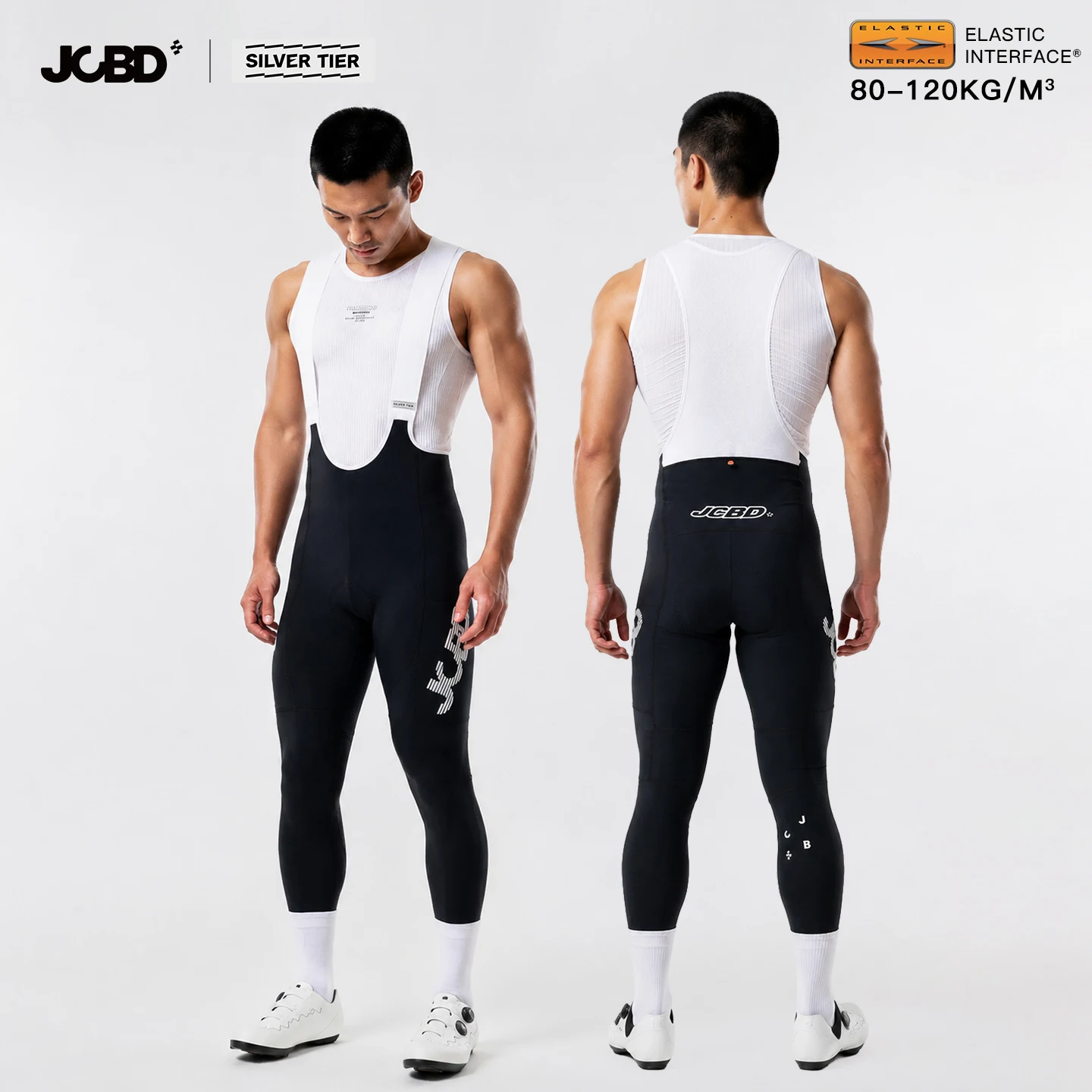 JCBD PRO Cycling Bib Pants for Women Men EIT Chamois 7 Hour Padded Stretch Breathable Shockproof Performance Race Fit Long Tight
