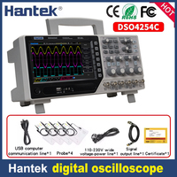 Hantek DSO4254C 250MHz 4-channel Oscilloscope+Arbitrary/Function Signal Generator+External Trigger+DVM+Automatic Range Function
