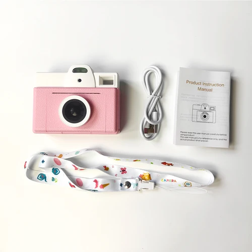 Imagen 2 del producto Cámara de impresión instantánea para niños con 1 rollo de papel de impresión en el interior, impresora fotográfica HD, papel de impresión térmica continua de 57 mm