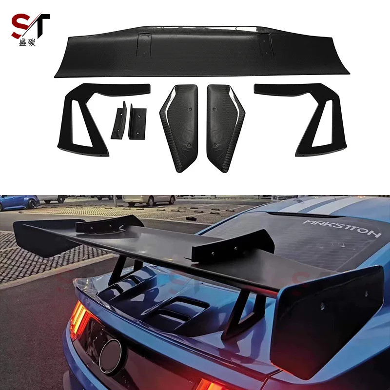 

Подходит для Ford Mustang Mustang, робот из углеродного волокна, хвостовой спойлер третьего поколения, аксессуары для модификации фиксированного ветрового крыла