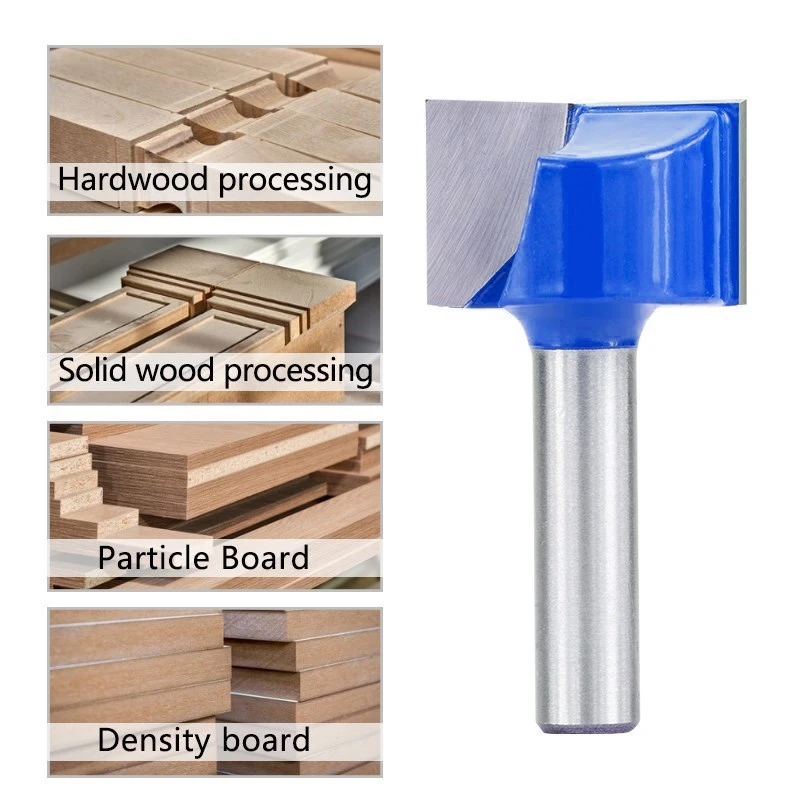 6/8mm Shank Cleaning Bottom Router Bits Wood Milling Cutter For Carbide End Mill 18mm 20mm 30mm 32mm Woodworking Tool