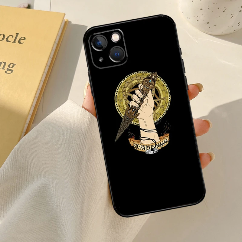 Sic Parvis Magna Uncharted Case For iPhone 11 12 13 14 15 16 Pro Max Mini XS Max XR X Plus Back Cover Phone Case