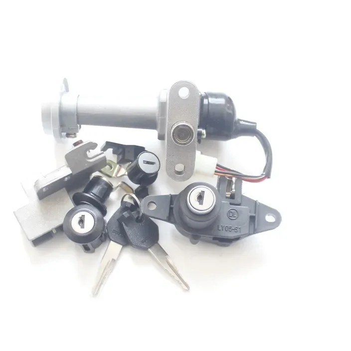 

For Haojue Suzuki Neptune 125 new country, three sets of locks EFI UA125T-A Magnetically full lock door lock