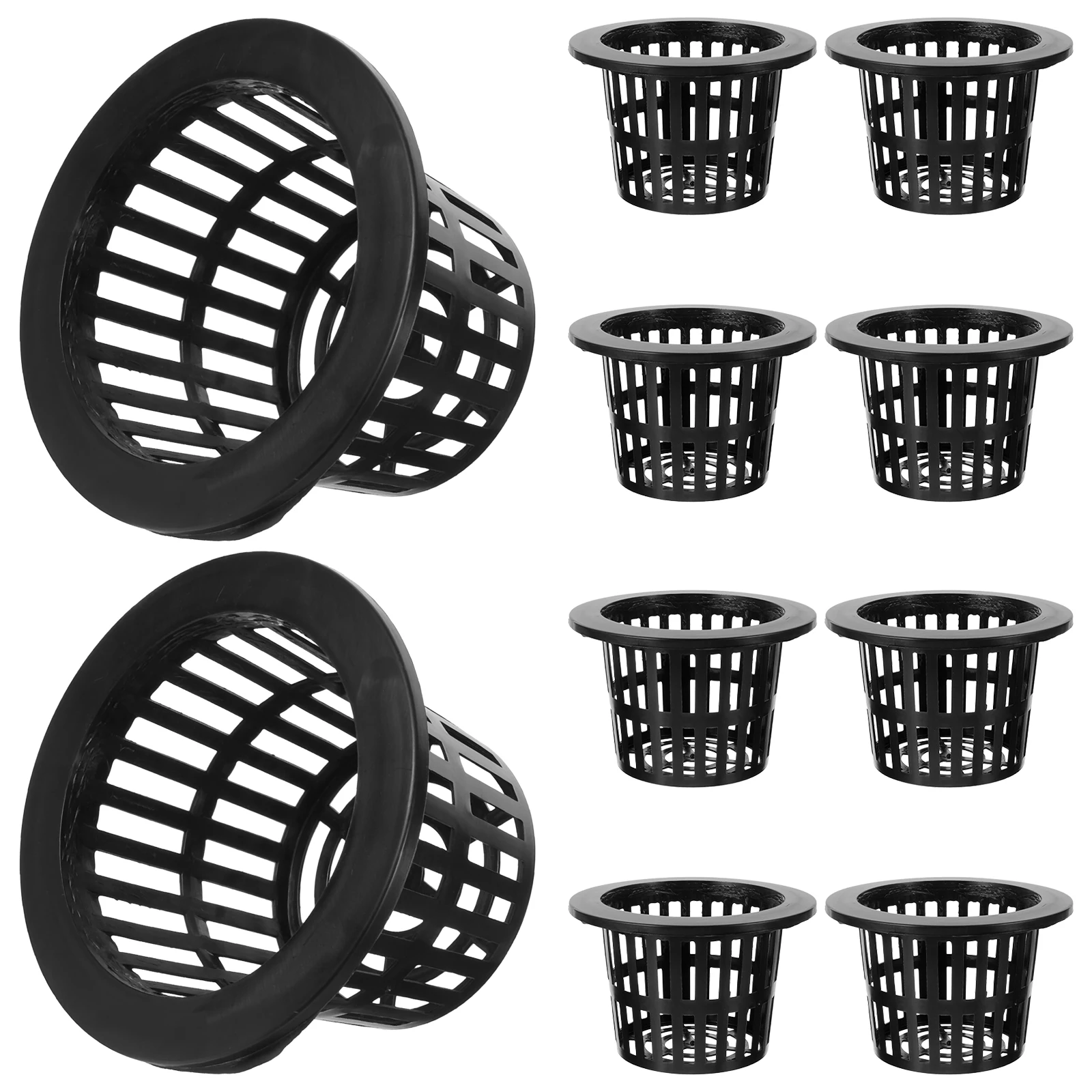 

10 Pcs Hydroponic Planting Basket Plastic Net Pots Flowerpot Hydroponics Cup Cups