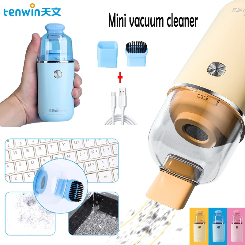 TENWIN Vacuum Cleaner Brush Office Desk Dust Tool Table Sweeper Desktop Vacuum Cleaner For Car Home Computer Sweeper  gift