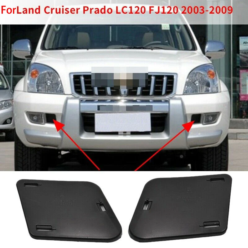 Car Front Fog Lights Side Baffle Cover for Toyota Land Cruiser Prado LC120 2003-2009 52123-60040