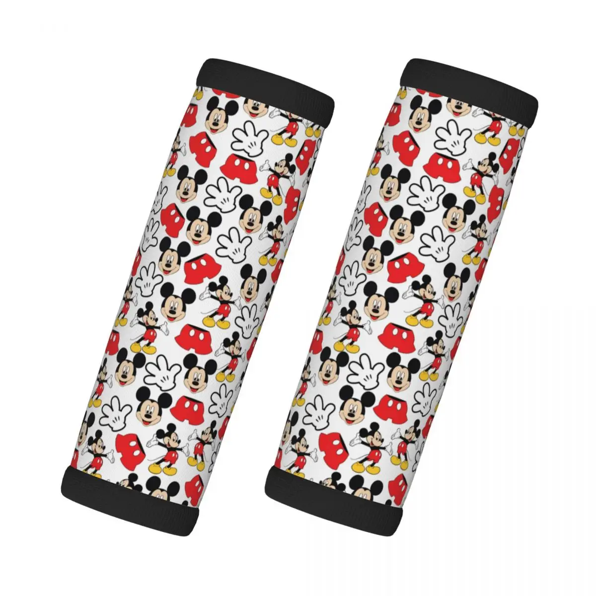 

Custom Mickey Mouse Cartoon 2 Pcs Luggage Handle Wrap Soft Grip Handle Cover Comfortable Neoprene Suitcase Identifier Travel