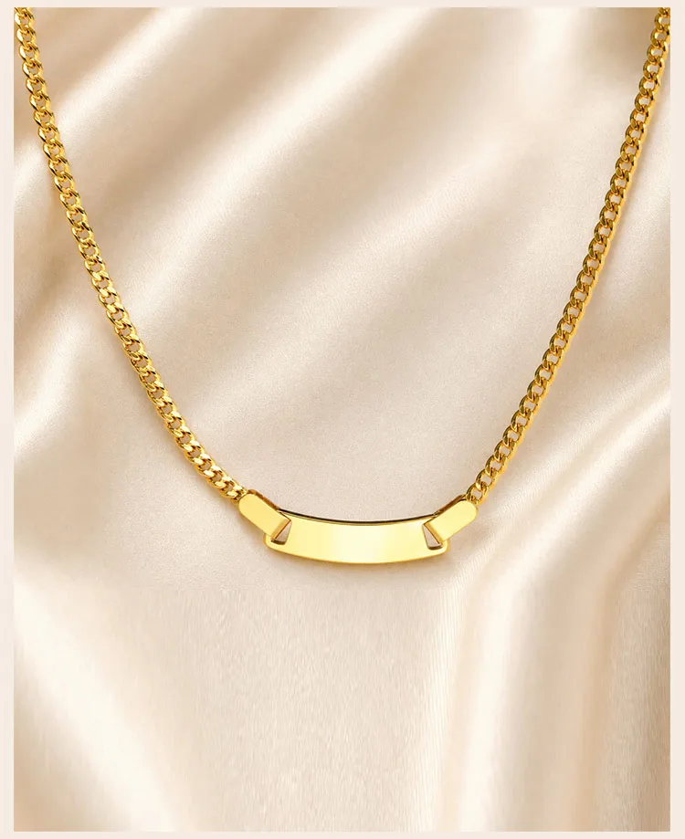 Personalisierte Namenskette, Edelstahl-Kettenarmband, in Gold- oder Silberfarbe, personalisierter Schmuck für Online-Händler. – Detail 4