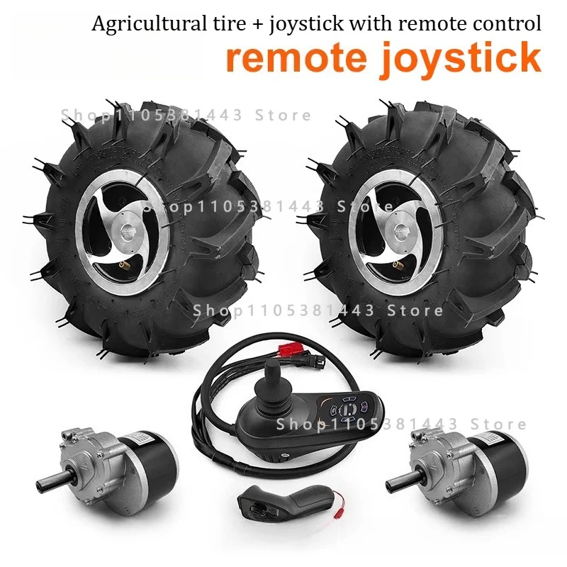 4.10-4 Off-Road Tires 10 Wheels 24V 700W Dual Drive Motor Kit