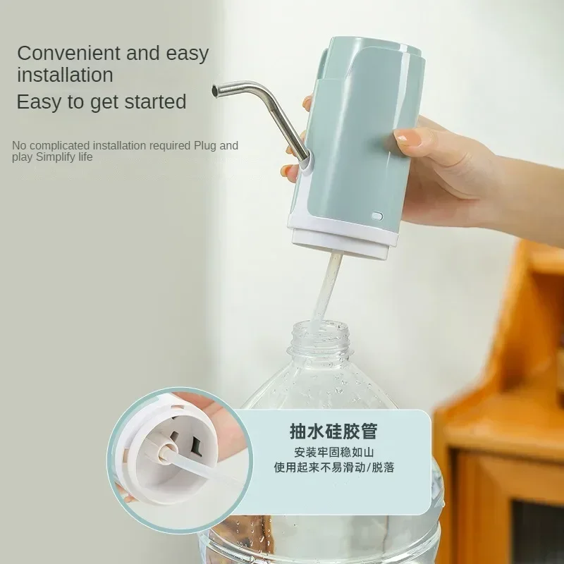 Usb Charge Portable Water Dispenser Electric Pump with Extension Hose Barreled Tools Wireless Electric Water Pump Kitchen Tools