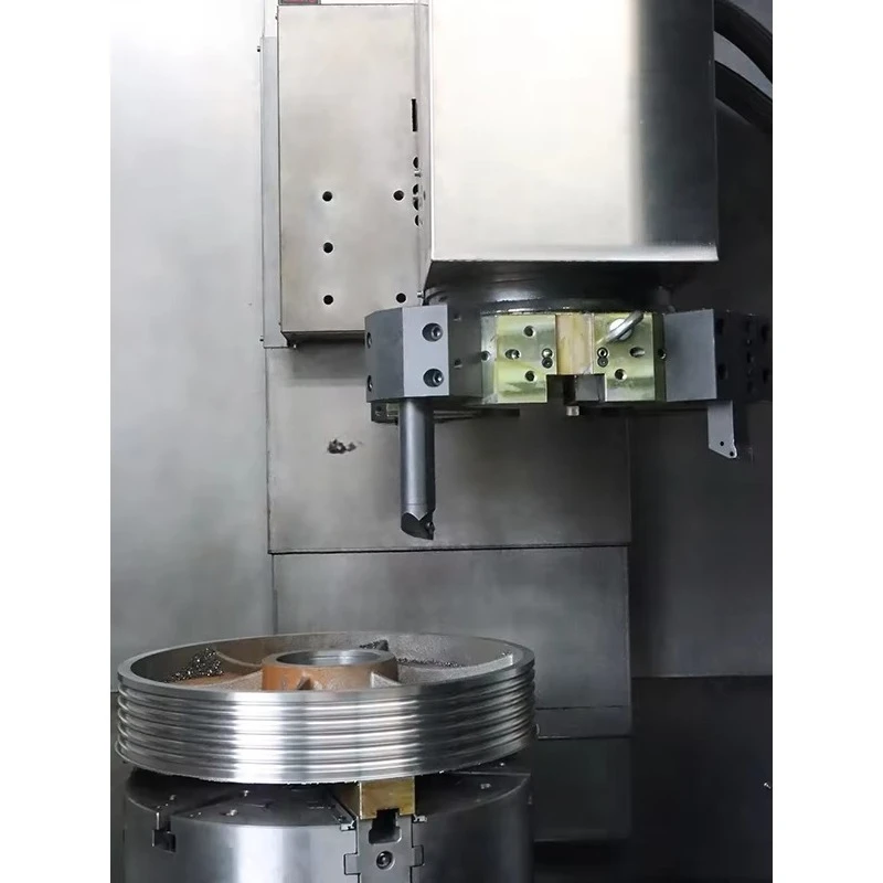 LCK650 آلة مخرطة CNC العمودية مخرطة دوارة عمودية باستخدام الحاسب الآلي