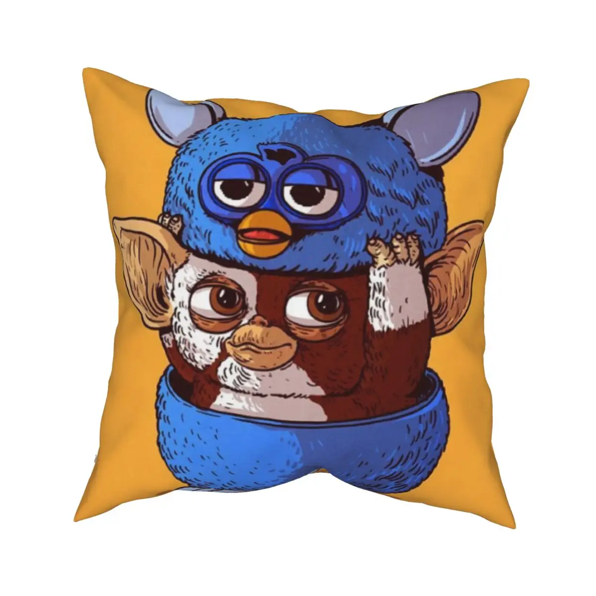 Print Furby Pillowcase Throw Pillow Cover Bedding Super Soft Pattern Decor