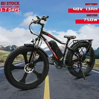 BAOLUJIE DP-2620 Electric Bicycle 750W48V13AH 26*4inch Fat Tire Display LED Ebike Mountain Off-road Beach Electric Bike