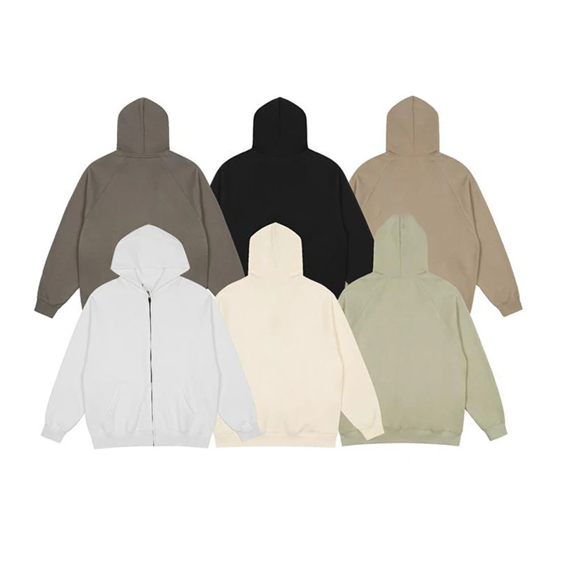 Fashion Style zipper jacket high street style loose thick fleece sweater long-sleeved hoodie men zip up hoodie fashion y2k