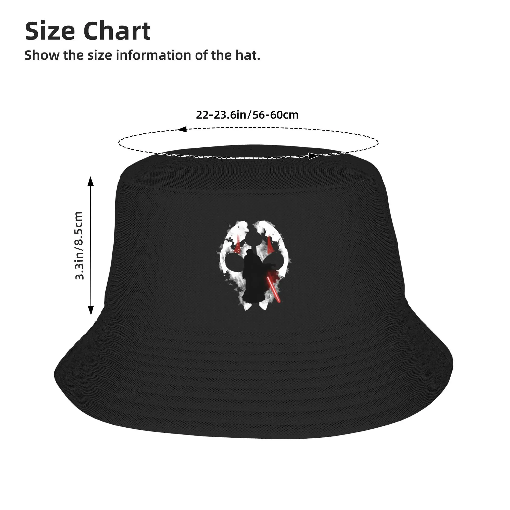 Darth Nihilus balde chapéu panamá bob chapéus ao ar livre legal reversível para verão praia pesca unisex pescador bonés