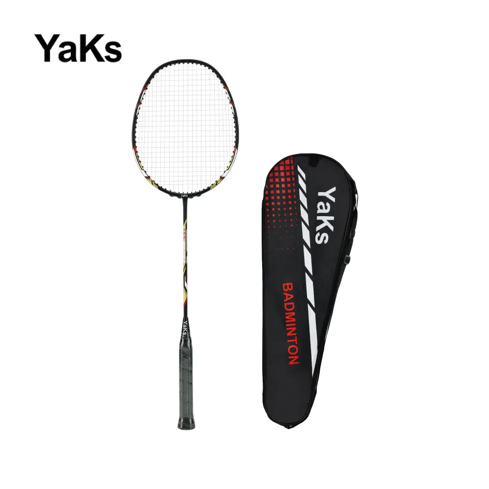 YaKs Brand 4U Badminton Racket 2023 New Training Reserve Badminton Racquet 22-24 Poud Carbon Fiber Ultra Light Badminton Racquet