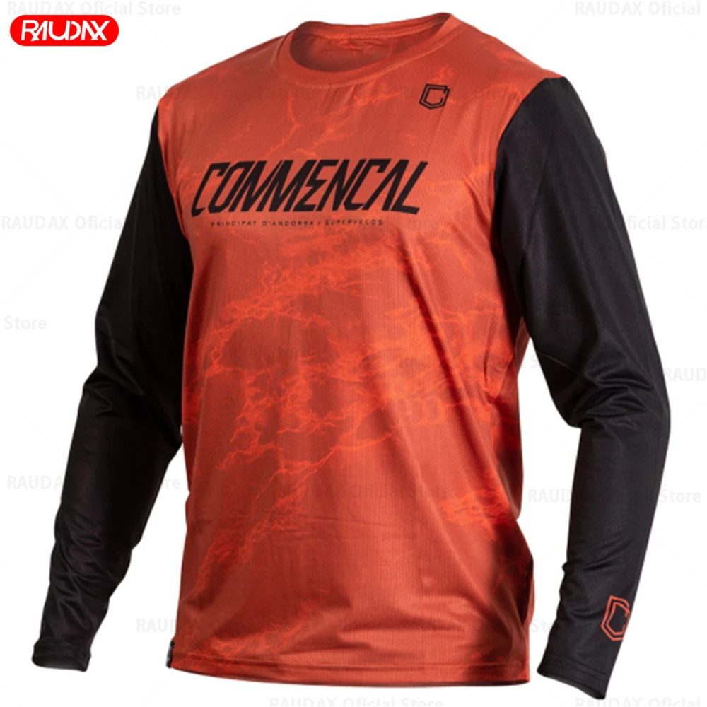 COMMENCAL 2022 Men\'s Downhill Jerseys Mountain Bike MTB Shirts Offroad DH Motorcycle Jersey Motocross Camisetas Enduro Jersey