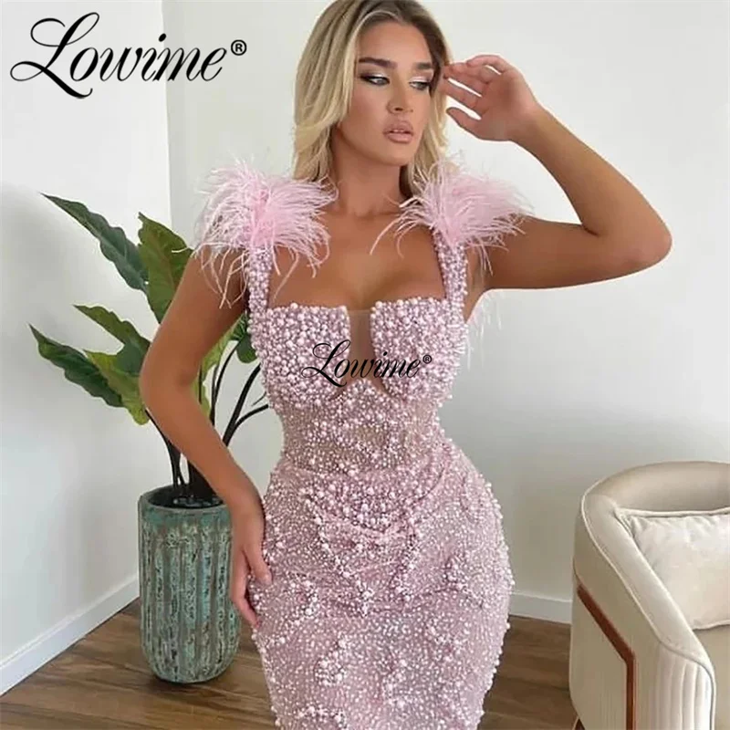 Lowime pena laranja frisado vestido de festa das mulheres vestidos de noite 2022 vestido de ocasião de casamento personalizar longos vestidos de baile robe soiree