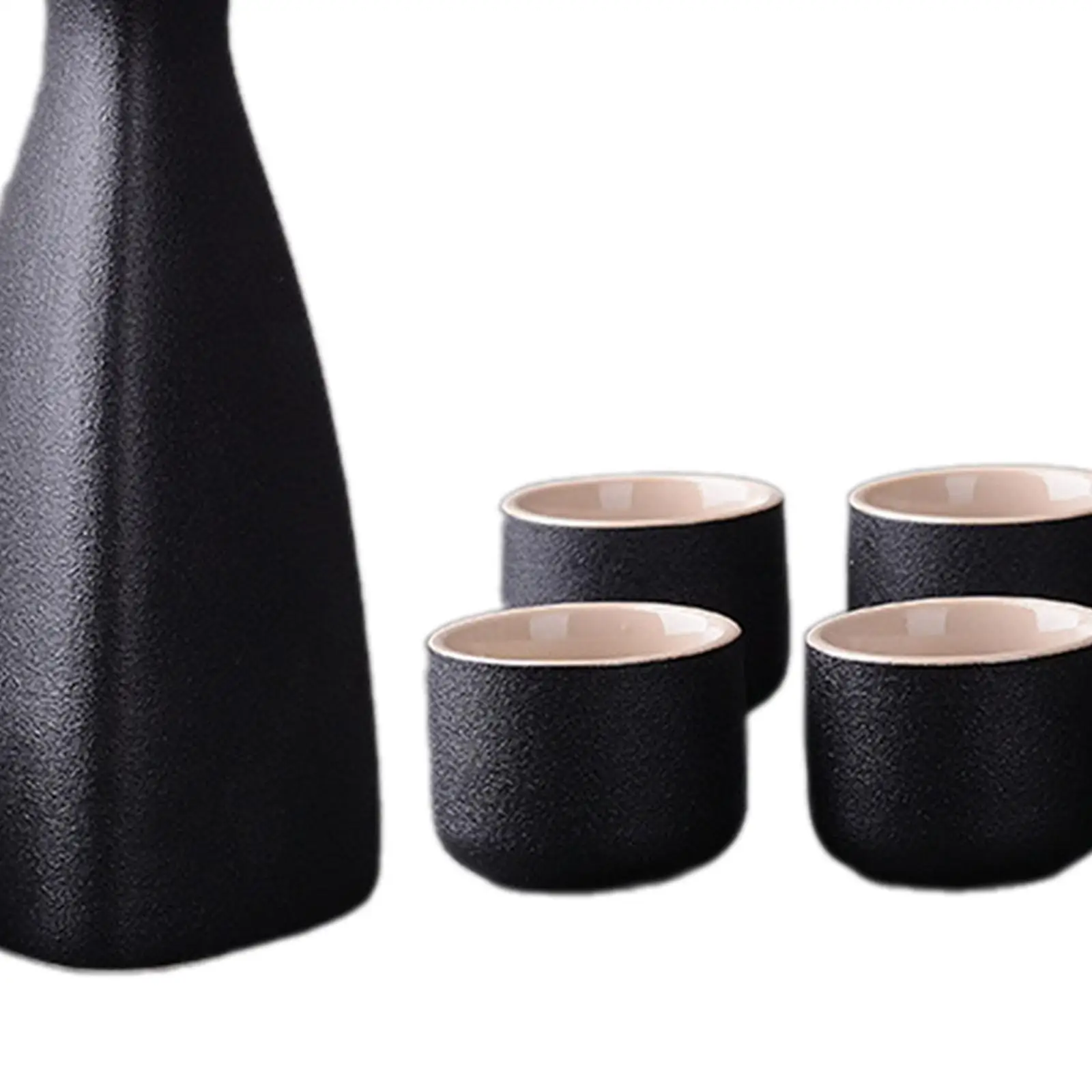 Japanese Sake Set Crafts Ornament Adults Gifts Ceramic Sake Pot and Sake Cups for Cupboard Cabinet Drawer Home Tea Party