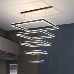 Nordic home decoration, stair chandelier, living room and dining room Pendant lights, ceiling light, indoor lighting