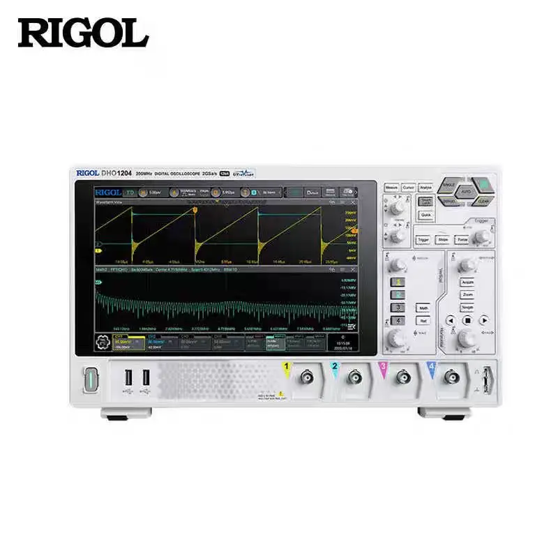 RIGOL DHO1072/DHO1074/DHO1102/DHO1104/DHO1202/DHO1204 - 2/4Channel 70/100/200 MHz Digital Oscilloscope 12 Bit 1GSa/sec 50MPts