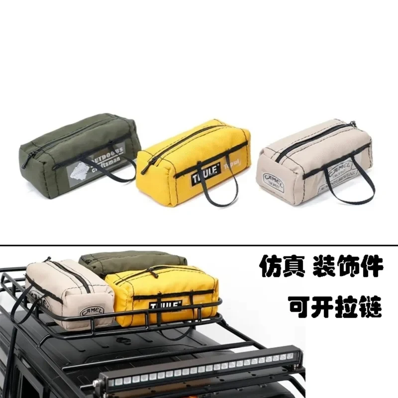 Mini borsa da viaggio simulata adatta per 1:10 TRX-4 SCX10 D90 90046 RC decorazione di simulazione di auto da arrampicata