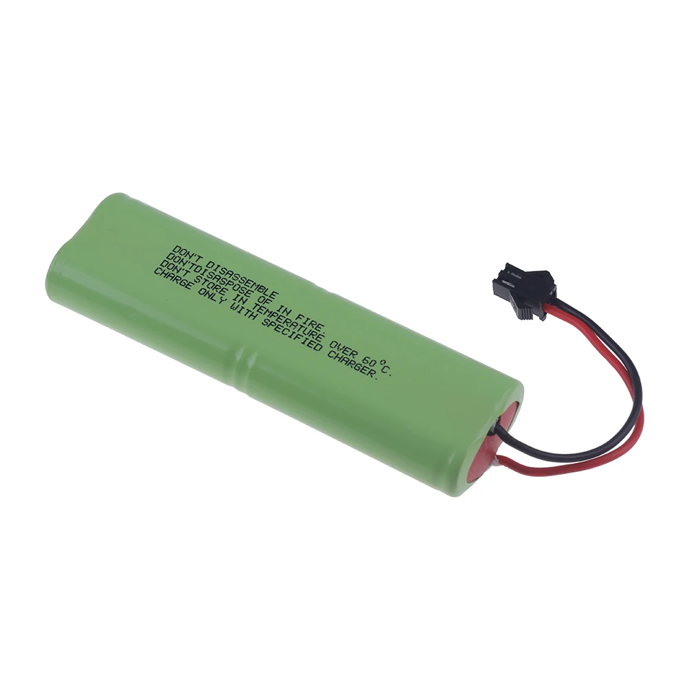 NiMH Bateria Recarregável com Cabo Carregador, 4.8V, 4500mAh, RC Brinquedos, Carros, Tanques, Robôs, Barcos, Armas, Peças de Reposição