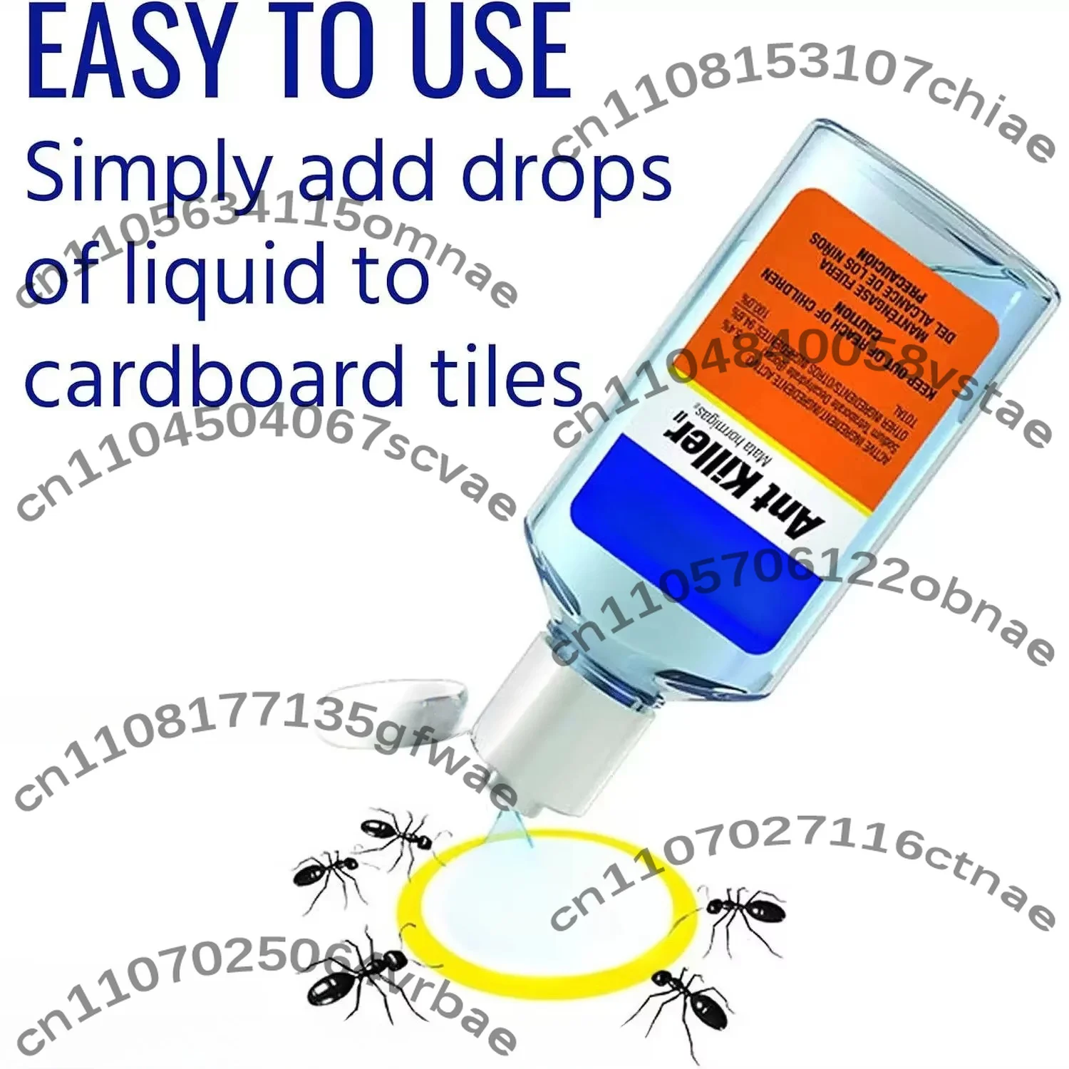 High Effective Liquid Ant Bait, Fast Acting Indoor Outdoor Ant Killer Gel for Household Pest Control