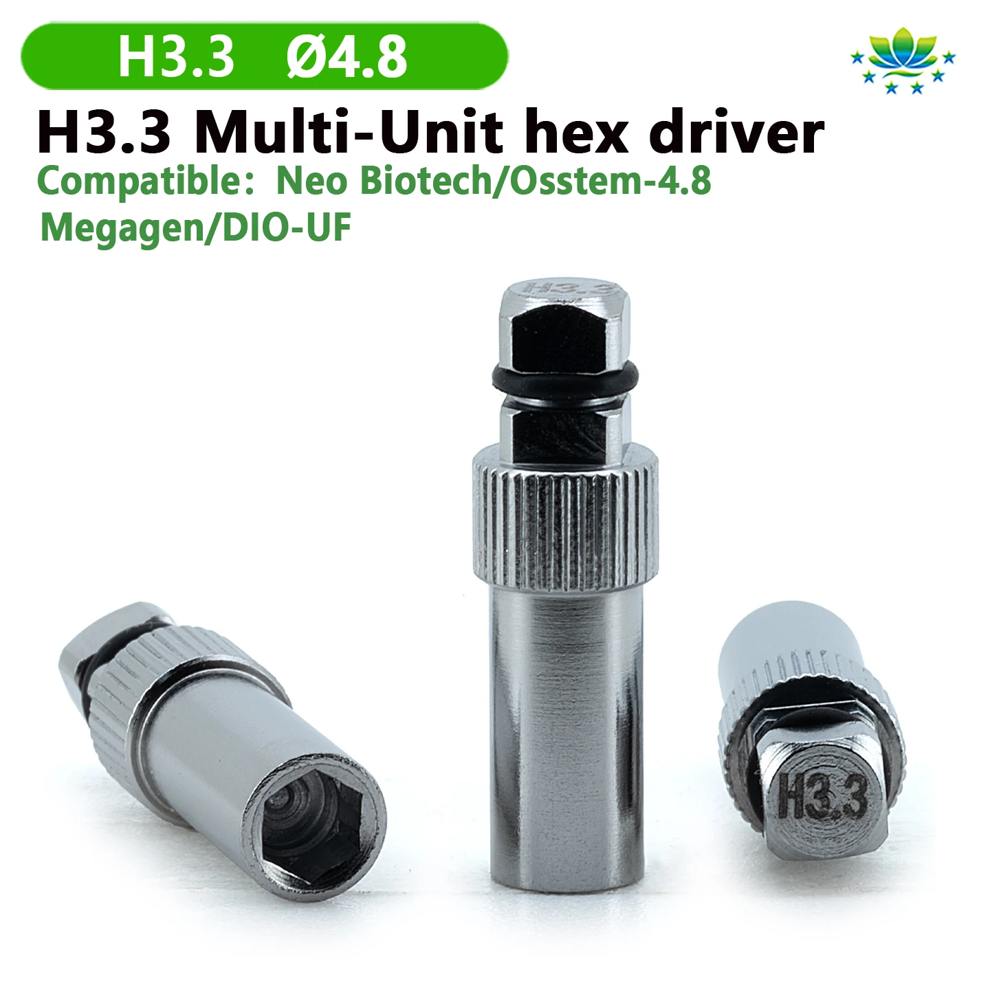 MUA Screwdriver H3.3 Multi Unit Abutment Driver Stainless Steel High Precision Prosthetic Crown Bridge Dental Lab Tool Factory