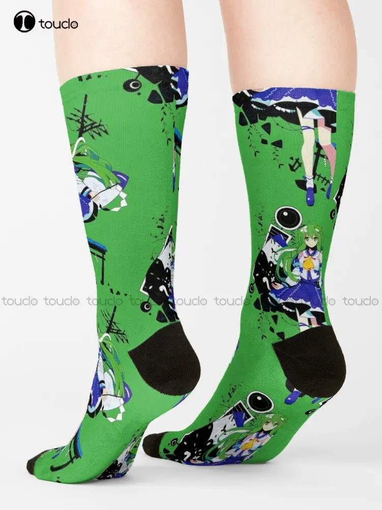 Touhou Project - Sanae Kochiya Socks Novelty Socks For Men Personalized Custom Unisex Adult Teen Youth Socks Custom Gift Funny