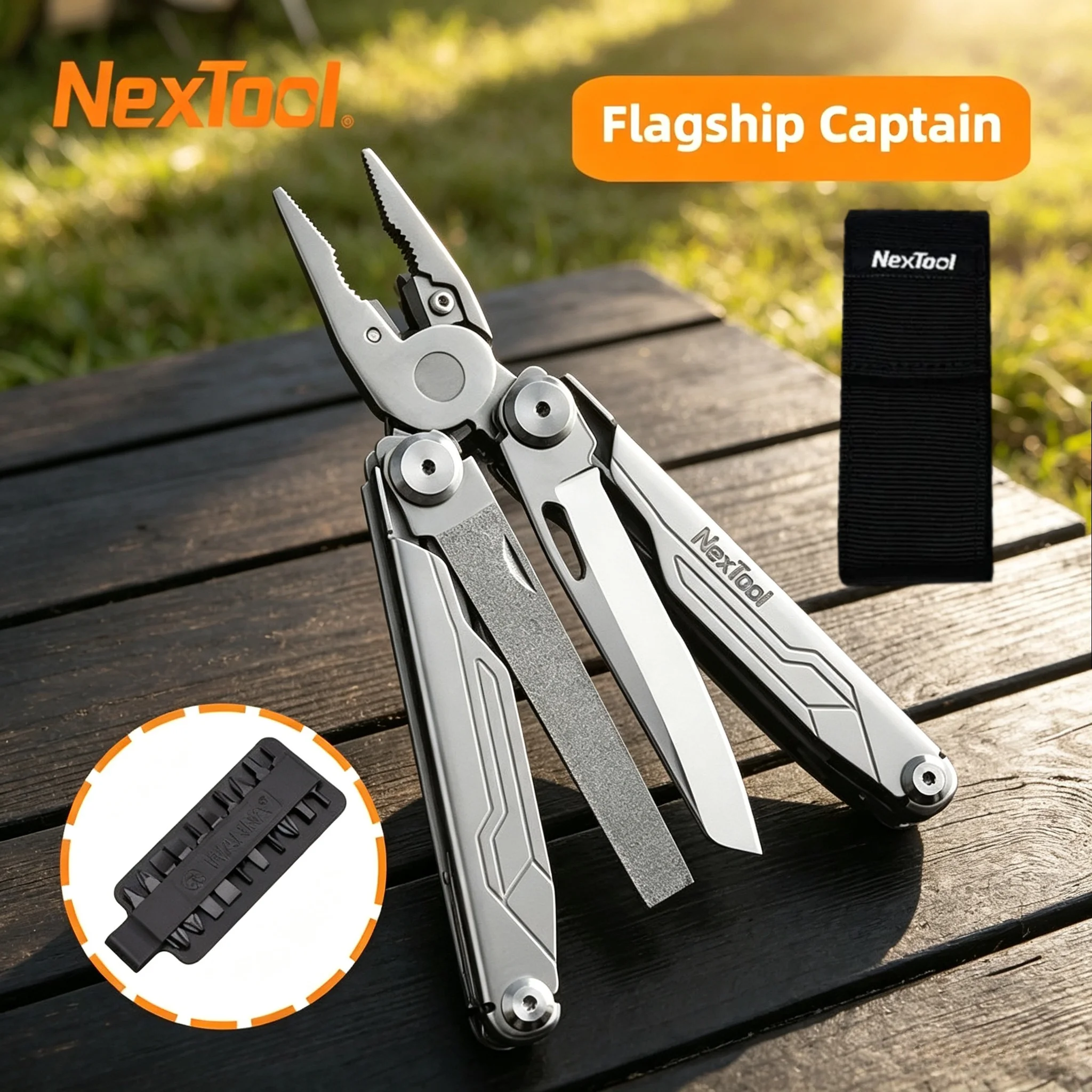 NexTool Flagship Captain Multitool Plier 19 In1 EDC Pocket Survival Knife Folding Hand Tool Camping Knife Saw Outdoor Multi-Tool