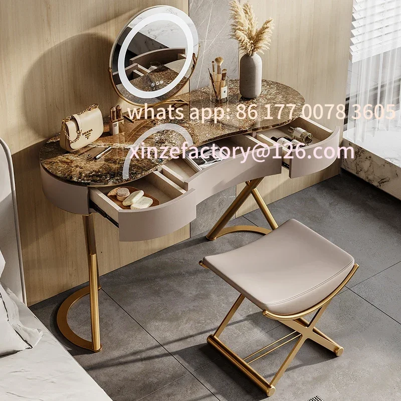 

Customizable furniture clearance makeup dressing tablheaddresses offer liquidation makeup table with mirror dresser for bedroom